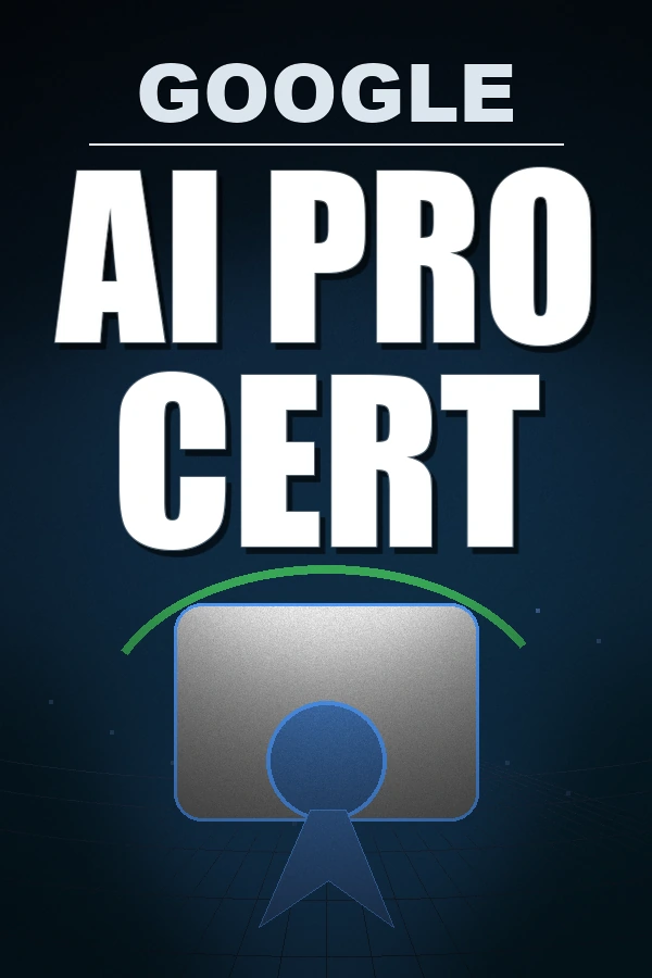 Google AI Professional Certificate on Coursera course poster