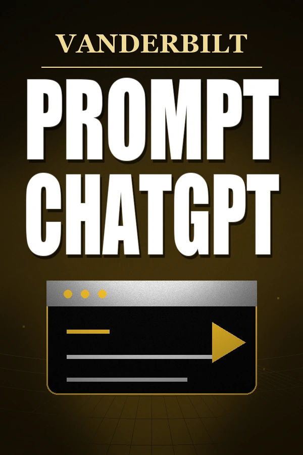 Prompt Engineering for ChatGPT by Dr. Jules White at Vanderbilt University course poster
