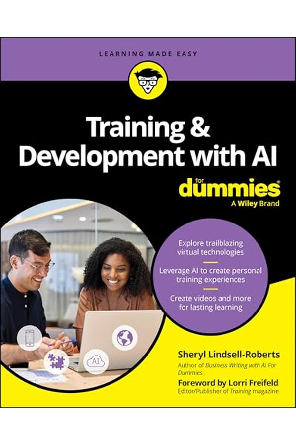 Training & Development with AI For Dummies by Sheryl Lindsell-Roberts book cover
